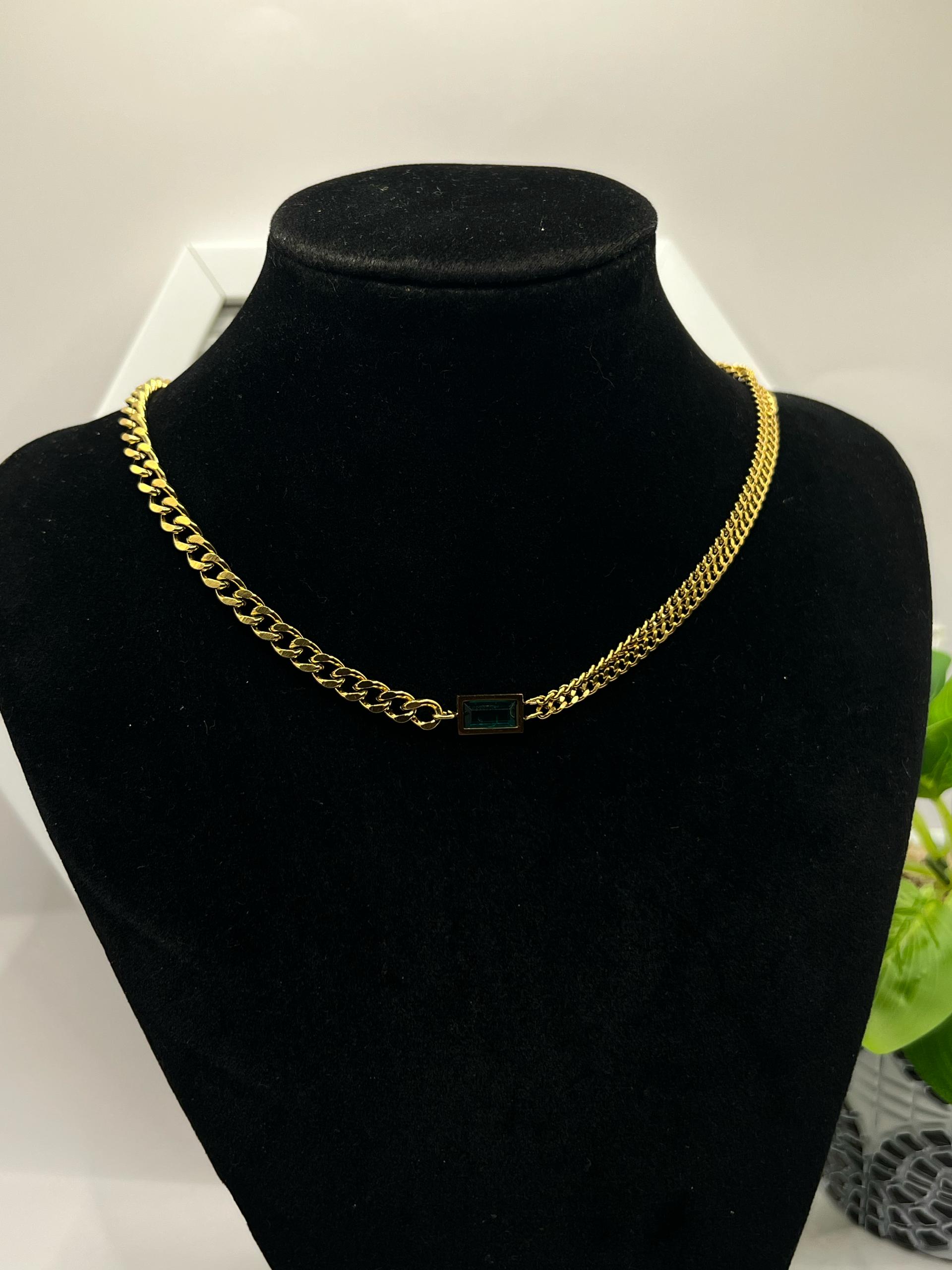 Collier Chaîne Émeraude